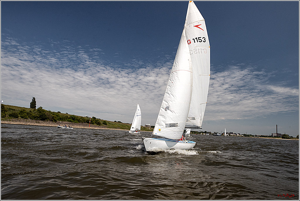 100 Jahre Rheinwoche 2022 - 4. Wettfahrt Duisburg - Wesel, 04.06.2022,
